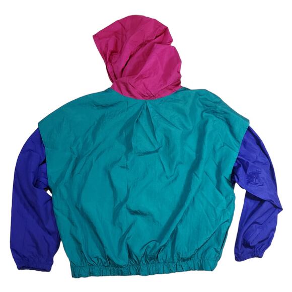 Norm Thompson | Vintage Color Block Wind Breaker-Work Out Jacket | Size M - Picture 9 of 9